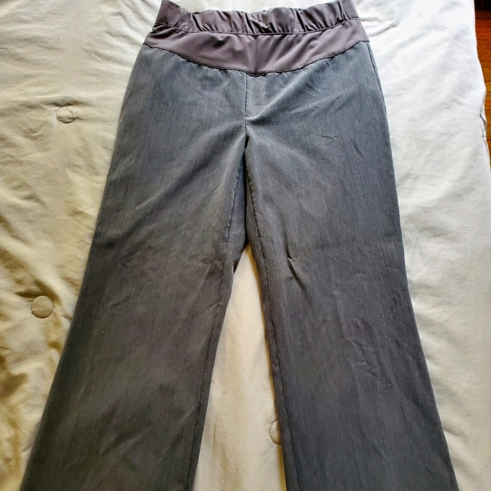 Grey maternity dress pants